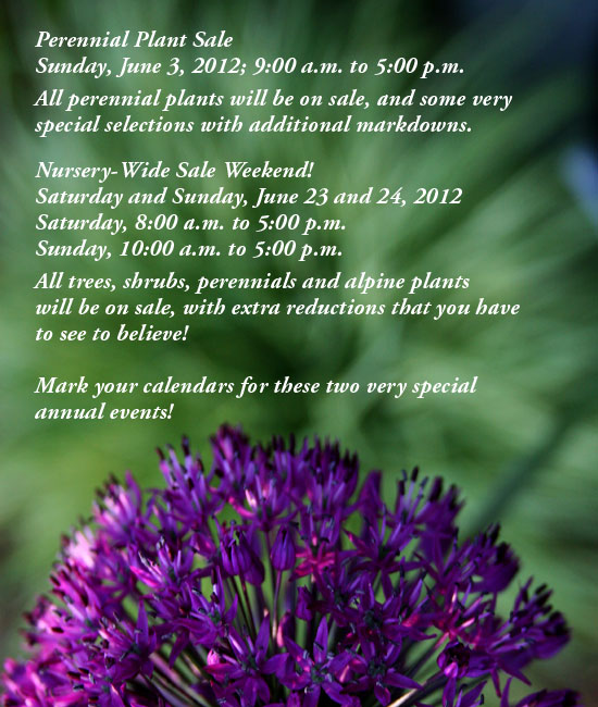 Sale - June 3, and June 23, 24