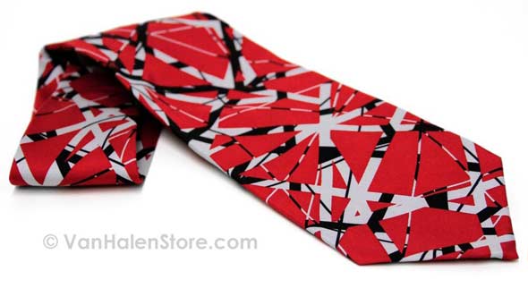 EVH Red Silk Necktie