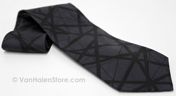 EVH Black Silk Necktie