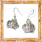 Crown Earrings Framed