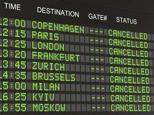 Cancelled Flight Board