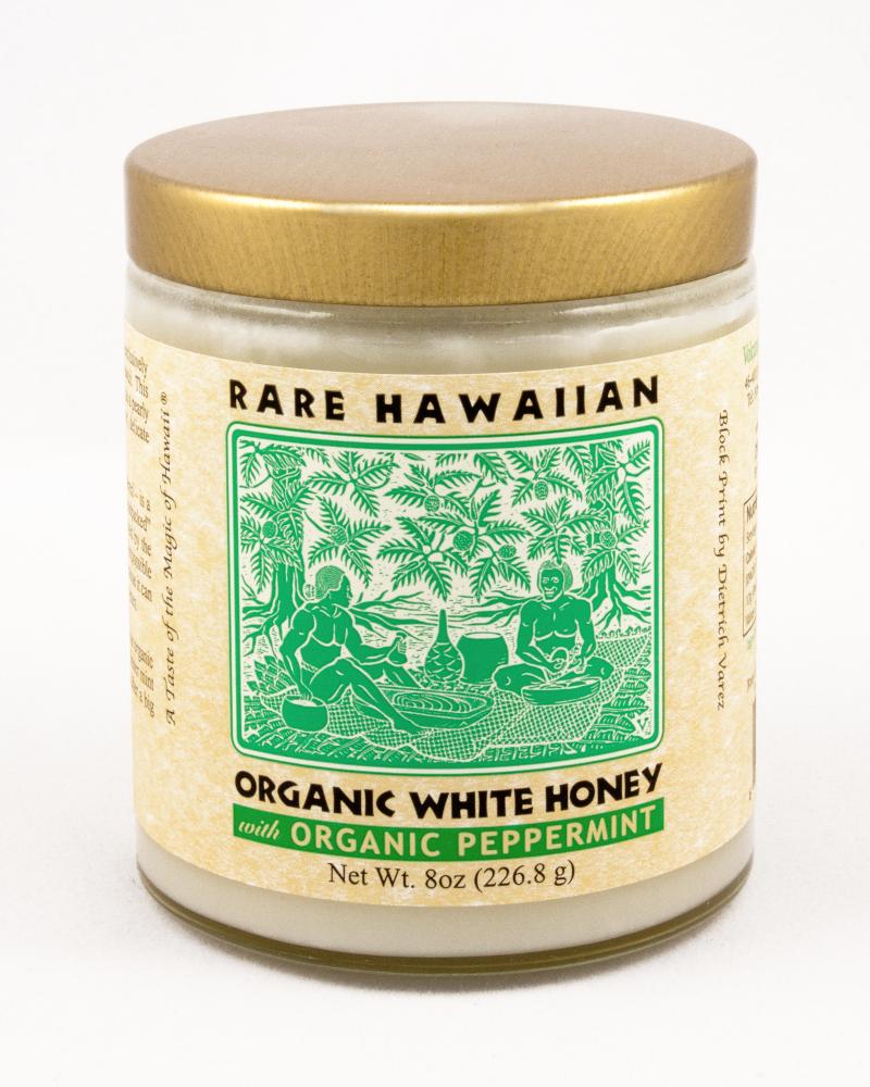 Hawaiian Organic White Honey with Peppermint