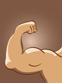 strong man's arm