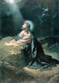 image Jesus praying in the Garden