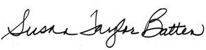 Susan's Signature