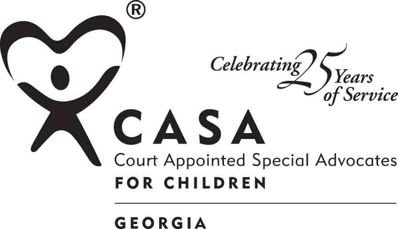 25th CASA Logo Black & White