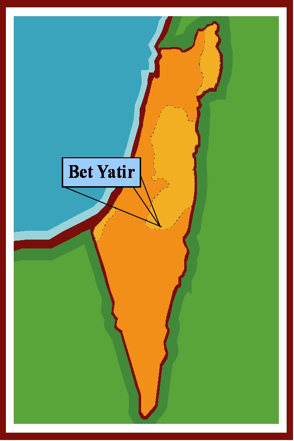 map of Bet Yatir