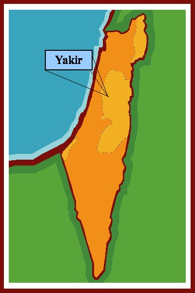 Map of Yakir Location