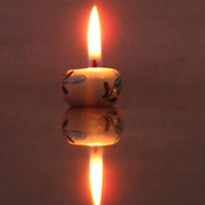candle reflection