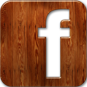 Facebook Logo - Wood