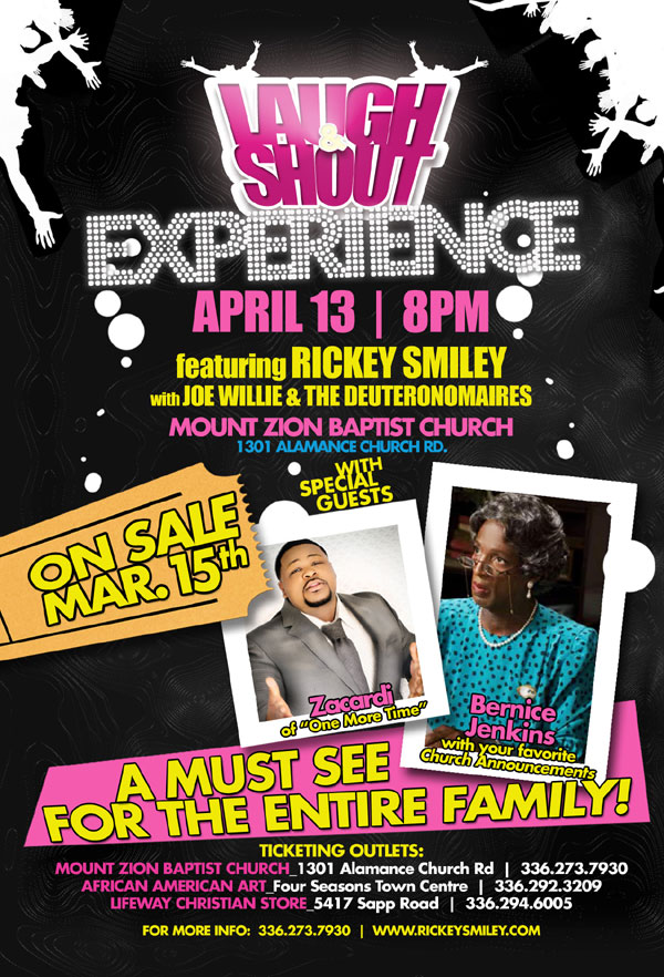 Ricky Smiley Laugh and Shout Experience