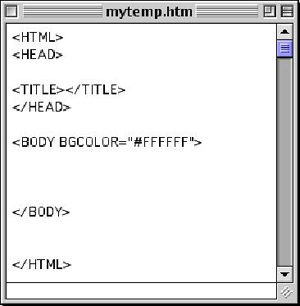 Basic HTML Template