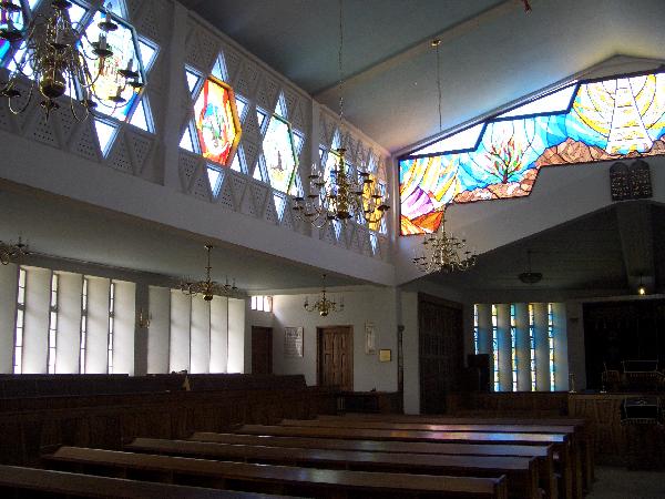 Stained glass windows Kenya synagogue