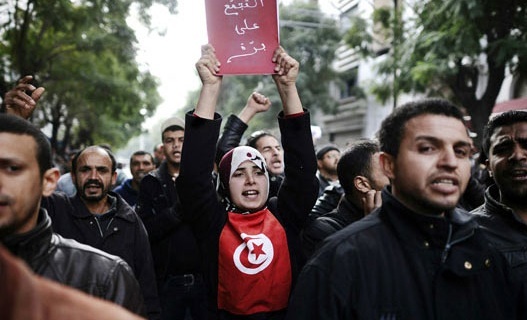 Demonstration in Tunis - 1