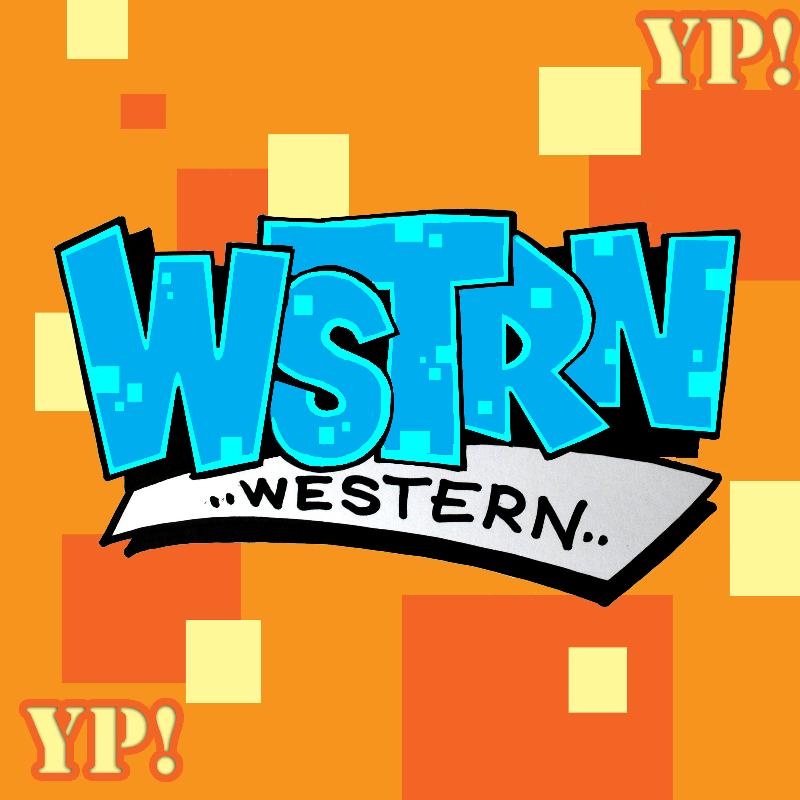 WSTRN in block lettering and Western written under it