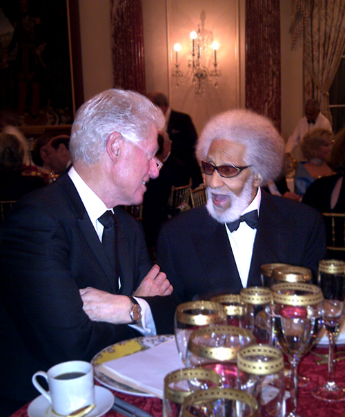 Bill Clinton and Sonny Rollins