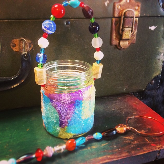 Kid class month at #beadbiz .  Bubbles and lights class for age 6 and up June 12th from 10-11 am call to sign up 205-621-2426