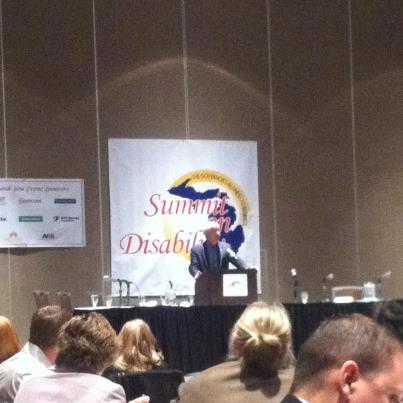 Governor Rick Snyder at the 2012 Disability Summit in Lansing