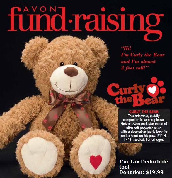 Avon fundraising bear