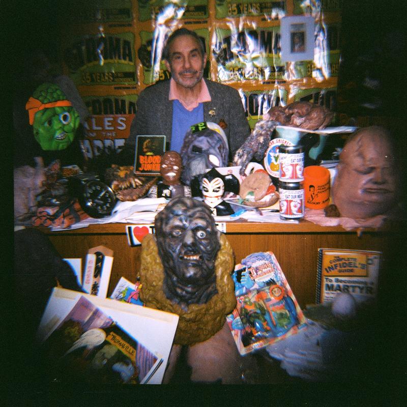 Troma President Lloyd Kaufman Captured at his Desk by a Lomography Store Diana F Camera