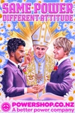 Pope blesses gay marriage in PowerShop billboard
