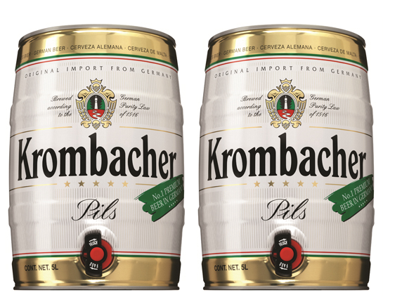 2 kegs of Krombacher Pils 5 liters at a special price of $100!