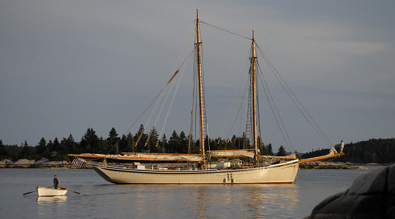Schooner American Eagle at anchor