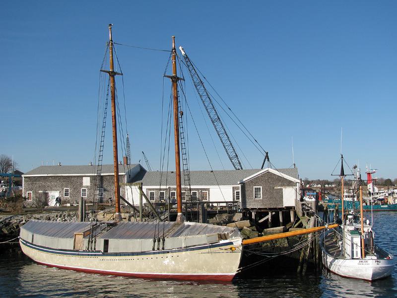 Schooner American Eagle at her dock April 2013