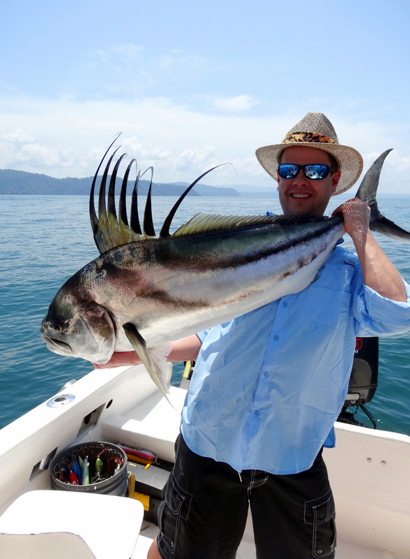 Chris Dennis with a big roosterfish
