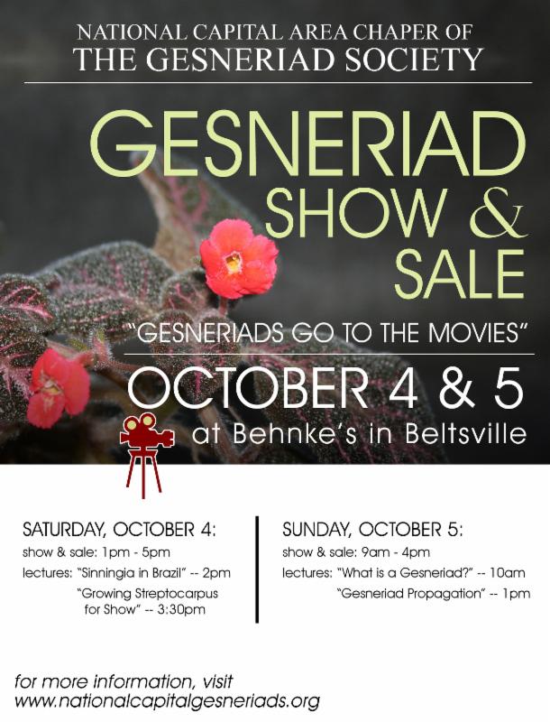 Gesneriad Show and Sale 2014