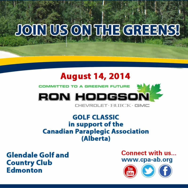 Ron Hodgson Chevrolet Buick GMC Golf Classic Invitation