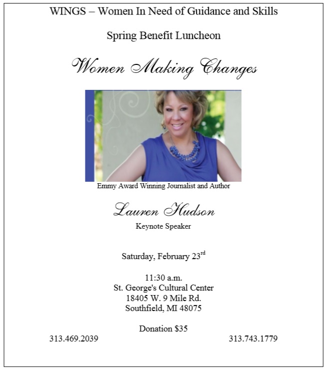 WINGS â€“ Women In Need of Guidance and Skills Spring Benefit Luncheon