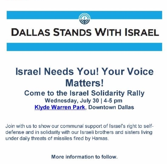 Dallas Stands with Israel