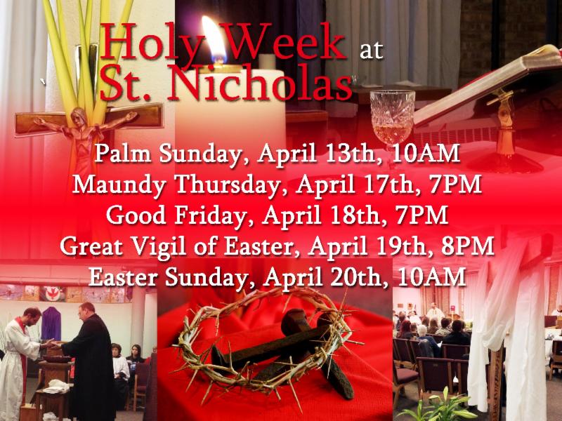 Holy Week & Easter 2014