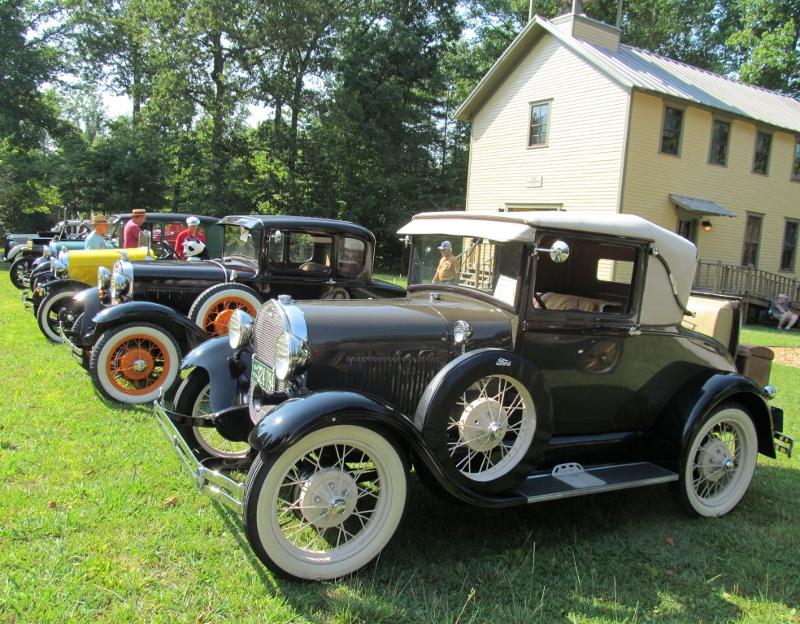 Antique cars fill Rugby at the 2012 show