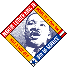 Logo: Martin Luther King Jr. Day of Service.