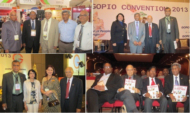 GOPIO officials with delegates from different countries at GOPIO Convention 2013 