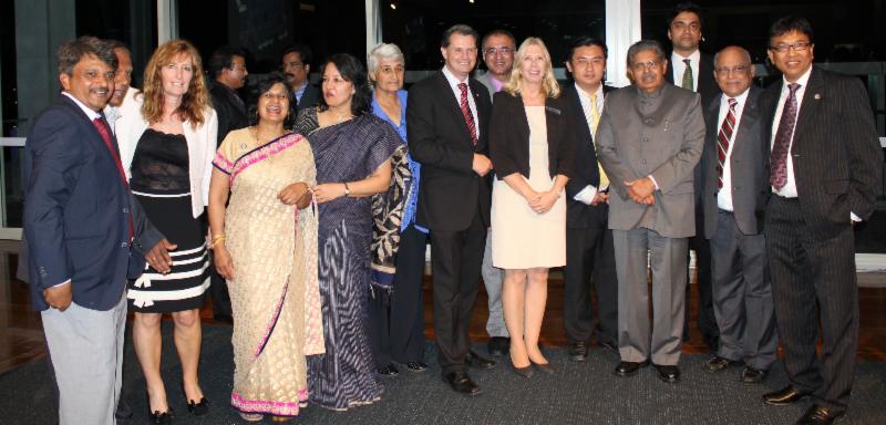 GOPIO-Brisabane officials and dignitaries with Min.Ravi