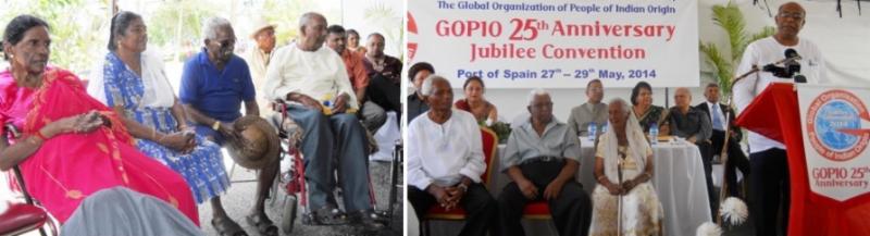 ome of the Legacy Generation Residents of Trinidad & Tobago with dignitaries and GOPIO officials