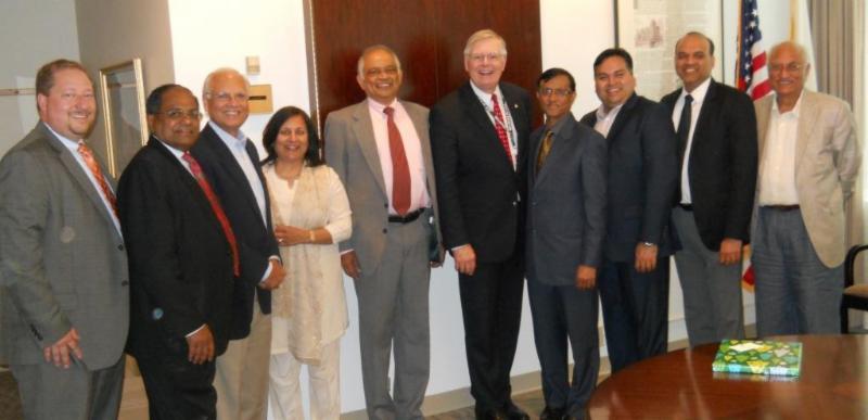 Ambassador Mulay and Stamford Mayor Martin with GOPIO-CT Officials