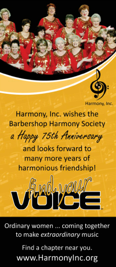 Harmony Inc. ad 2013
