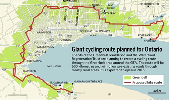 Greenbelt Cycling Route