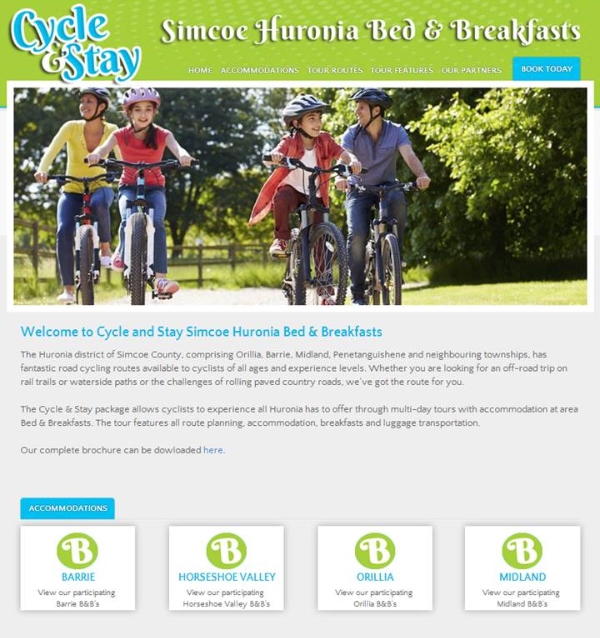 Photo source - Cycle and Stay Simcoe Huronia