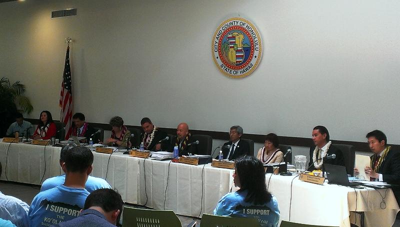 Honolulu City Council Members at KSCP Hearing 
