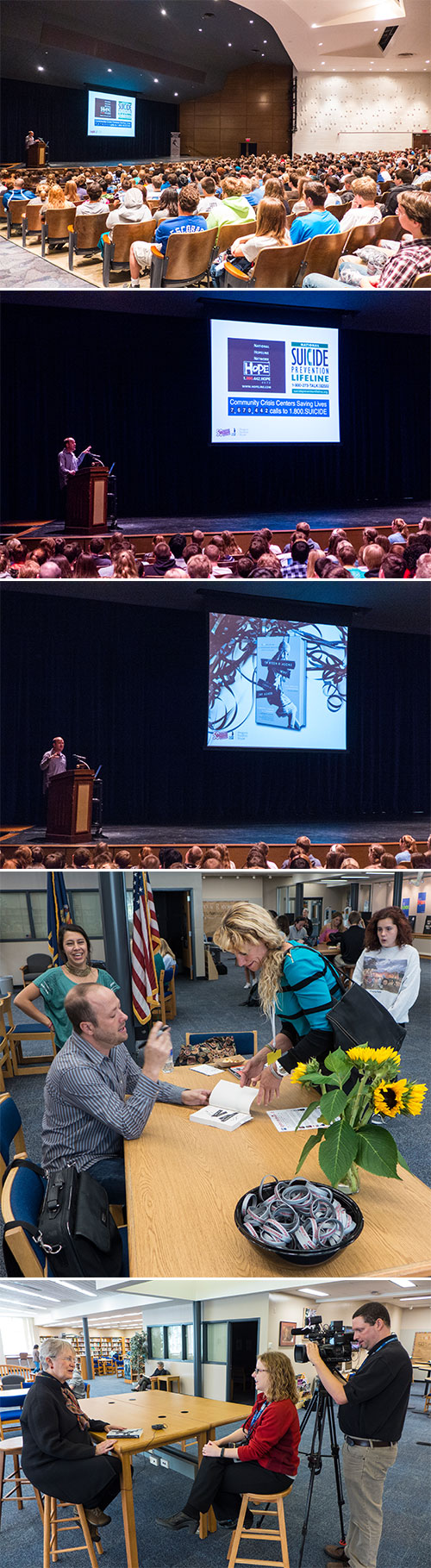 Jay Asher Events at Shawnee Mission East High School 10032014