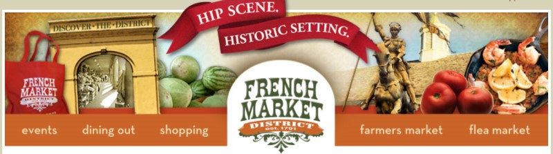 French Market District - banner