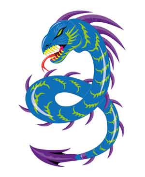 zodiac snake-like dragon
