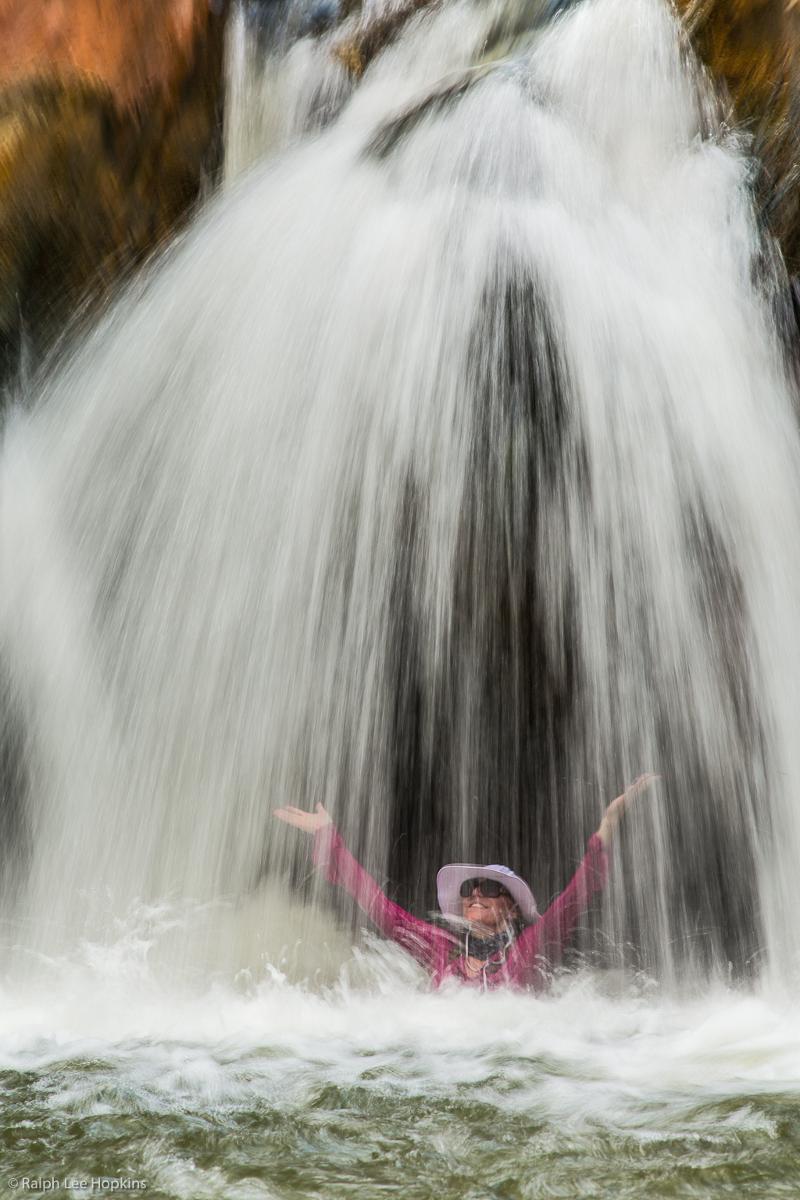 Lady in Waterfall