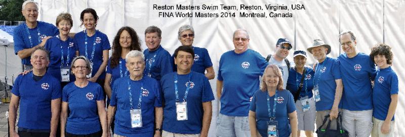 Reston Area Masters at 2014 Worlds, Montreal, Canada