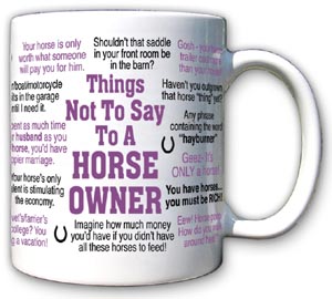White Horse Owner Mug